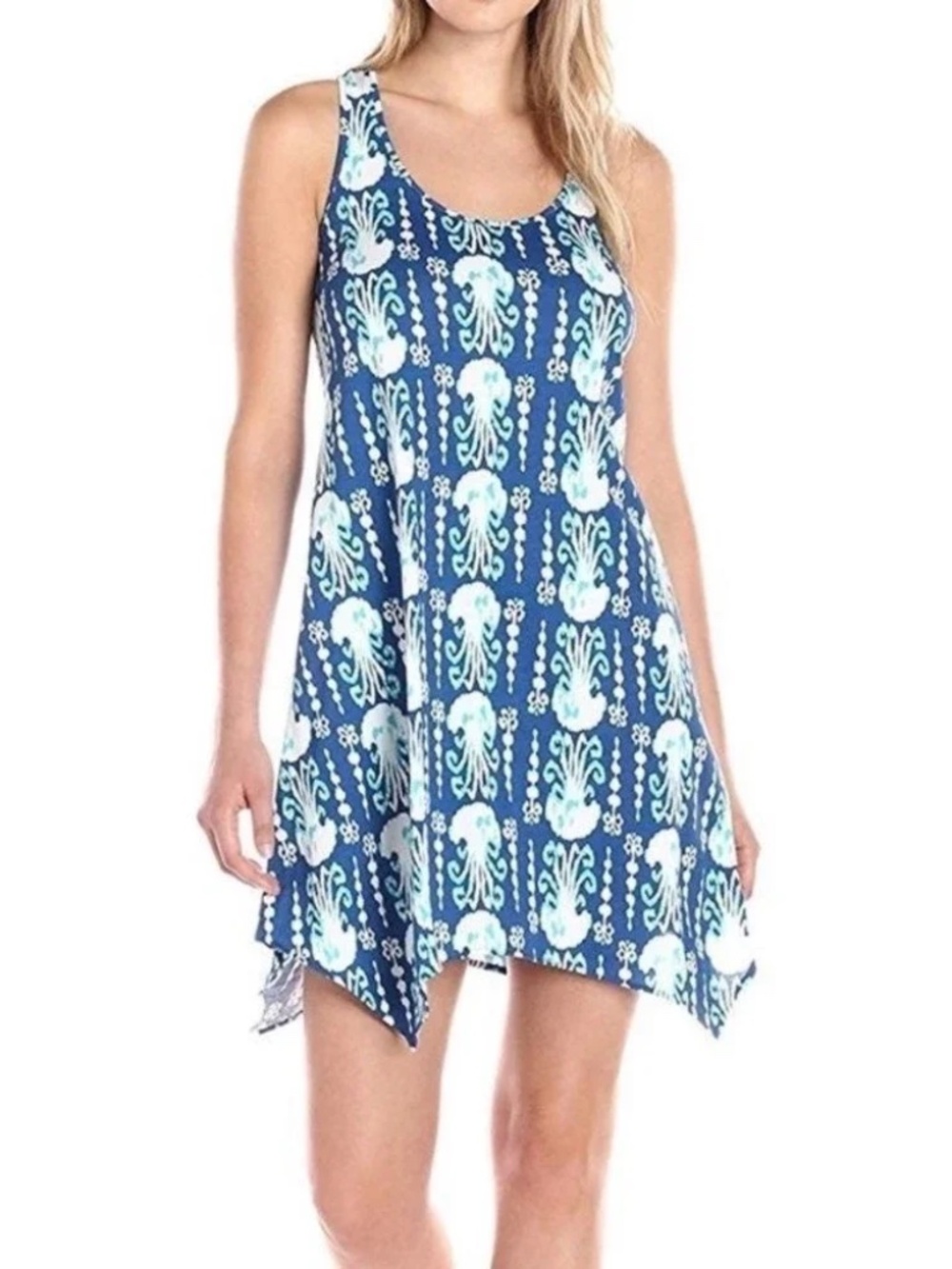 Lilly Pulitzer Get In Line Melle Racerback Jellyfish Dress, size XXS, preloved